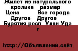 Жилет из натурального кролика,44размер › Цена ­ 500 - Все города Другое » Другое   . Бурятия респ.,Улан-Удэ г.